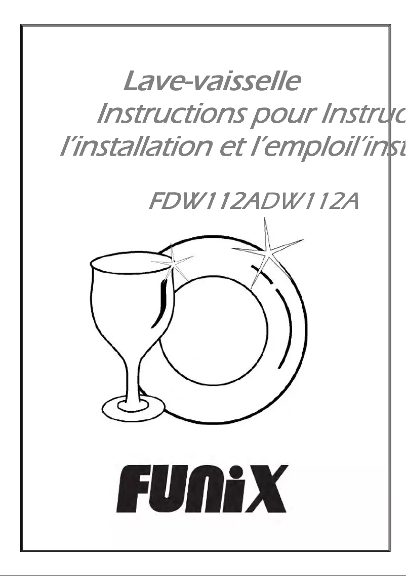 Página 1 del manual Manual de usuario Funix FDW112A
