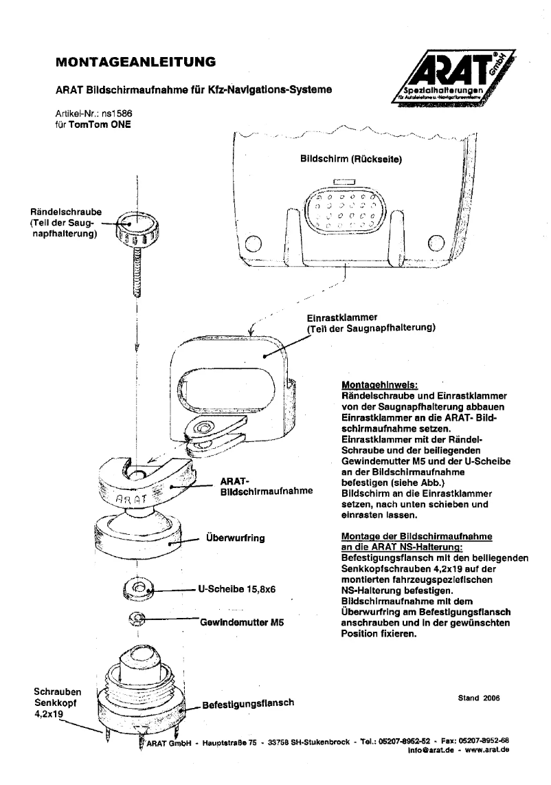 Image de la première page du manuel de l'appareil NS1586