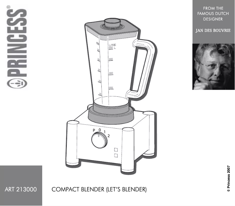 Image de la première page du manuel de l'appareil 213000 Compact Let’s Blender