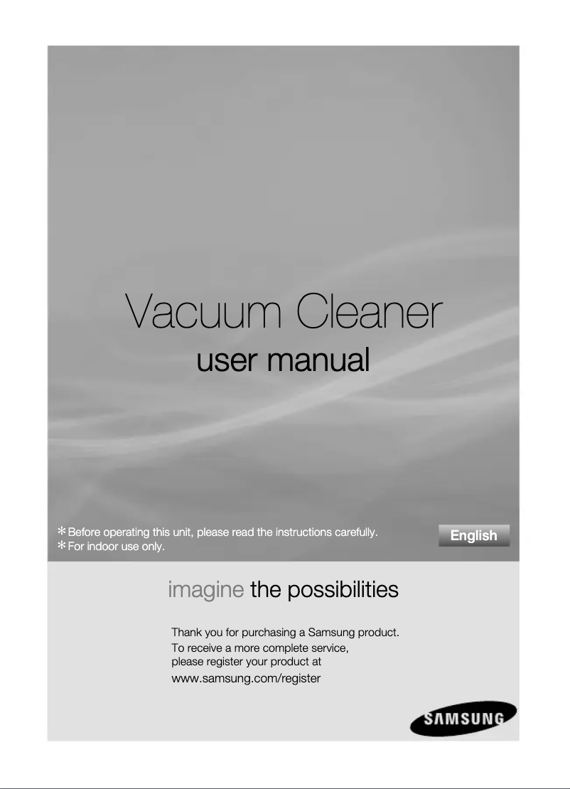 Page n°1 - Manuel utilisateur Samsung SC5250