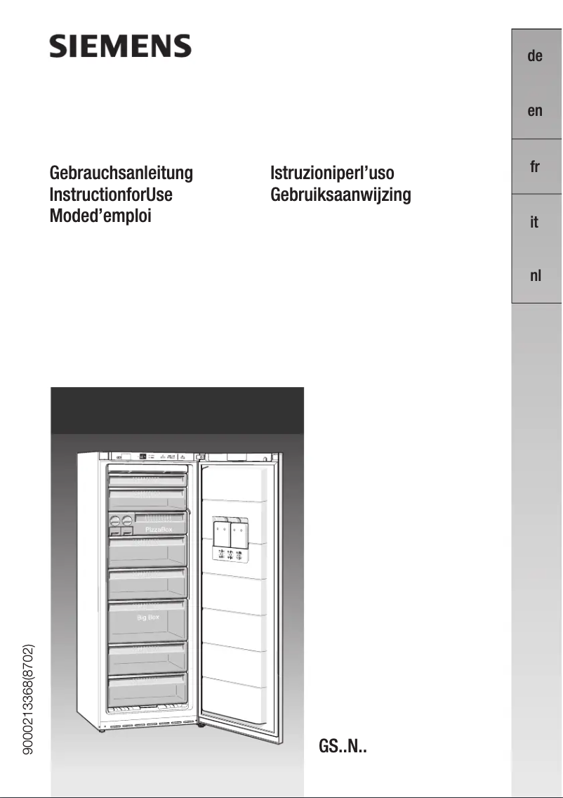 Page n°1 - Manuel utilisateur Siemens GS32NA21