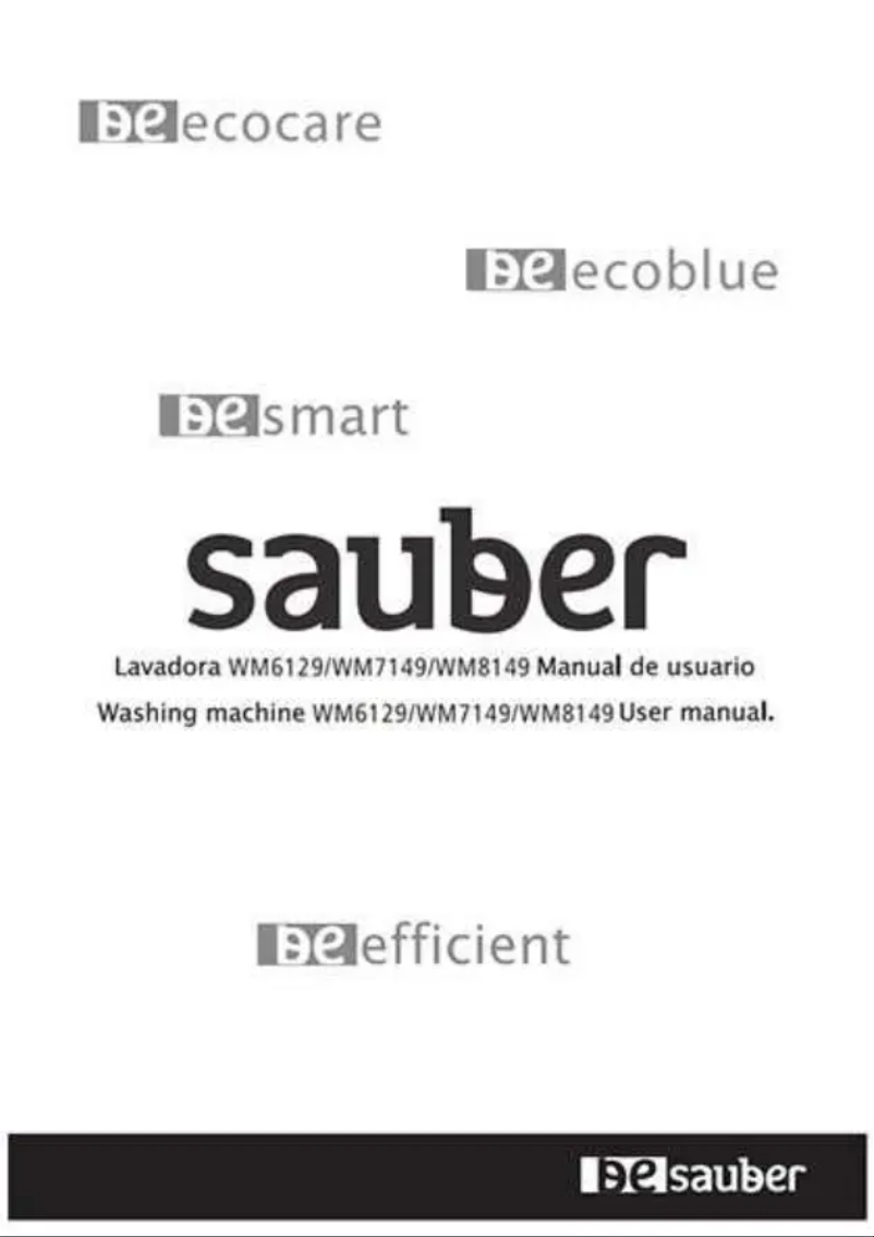 Page 1 de la notice Manuel utilisateur Sauber WM7149