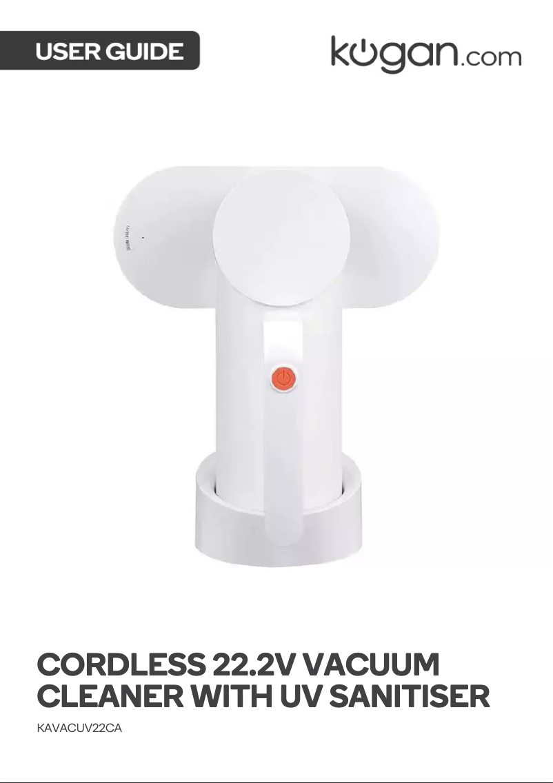 Image de la première page du manuel de l'appareil KAVACUV22CA