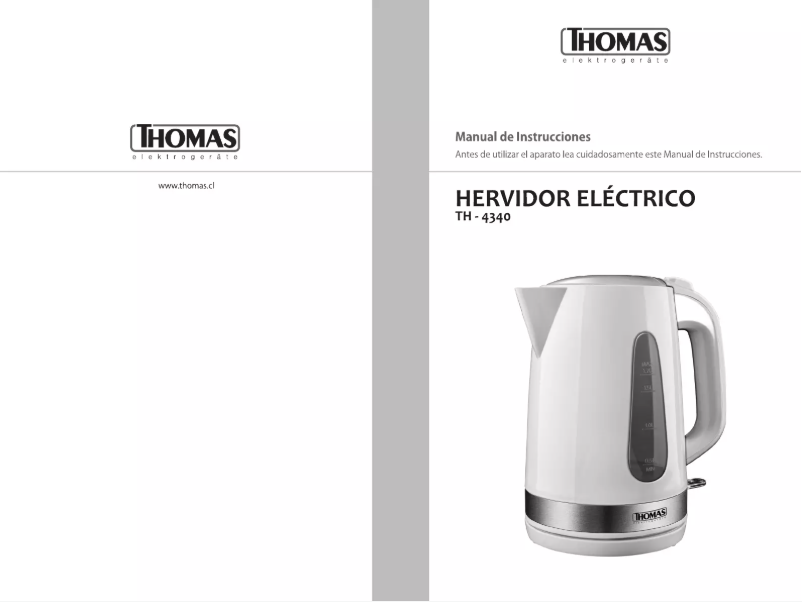 Page n°1 - Manuel utilisateur Thomas TH-4340