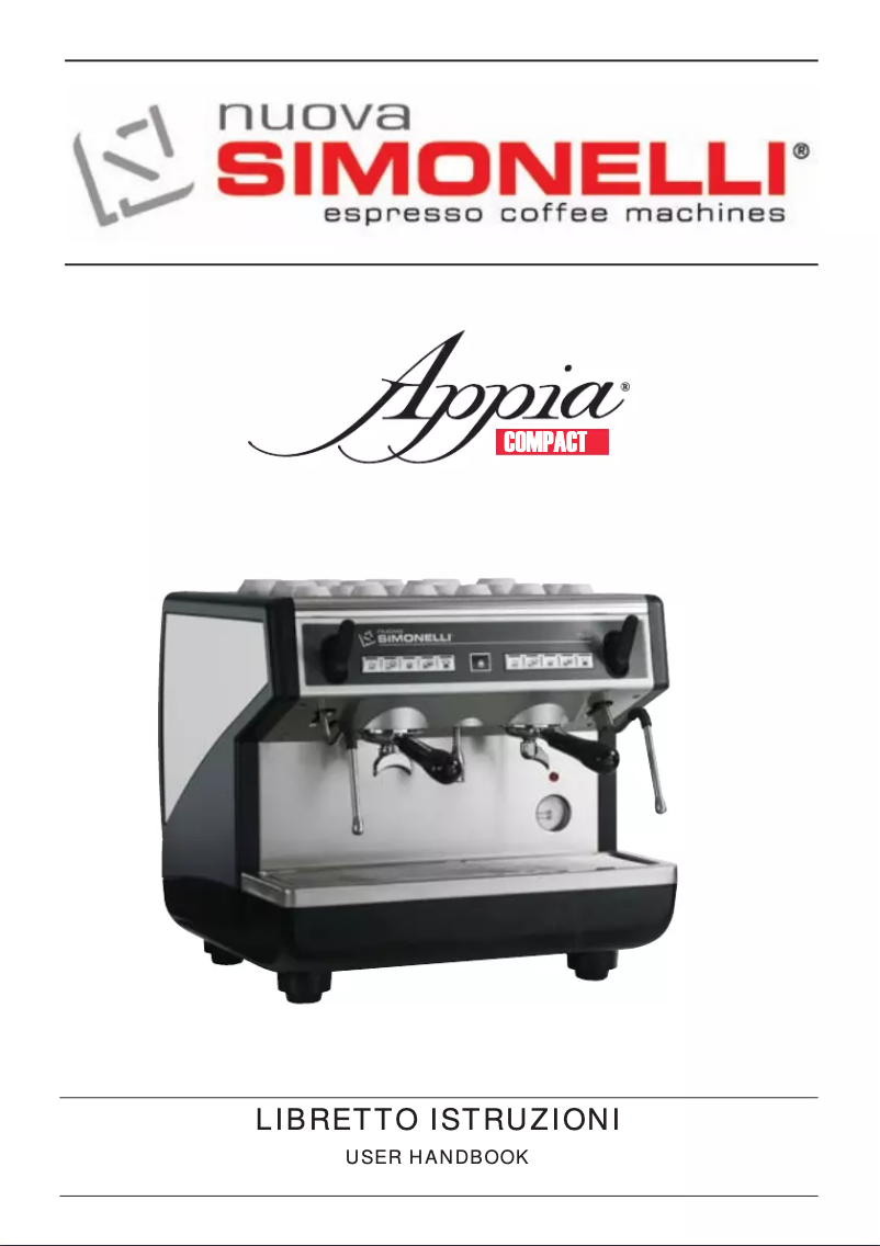 Page 1 de la notice Manuel utilisateur Nuova Simonelli Appia Compact