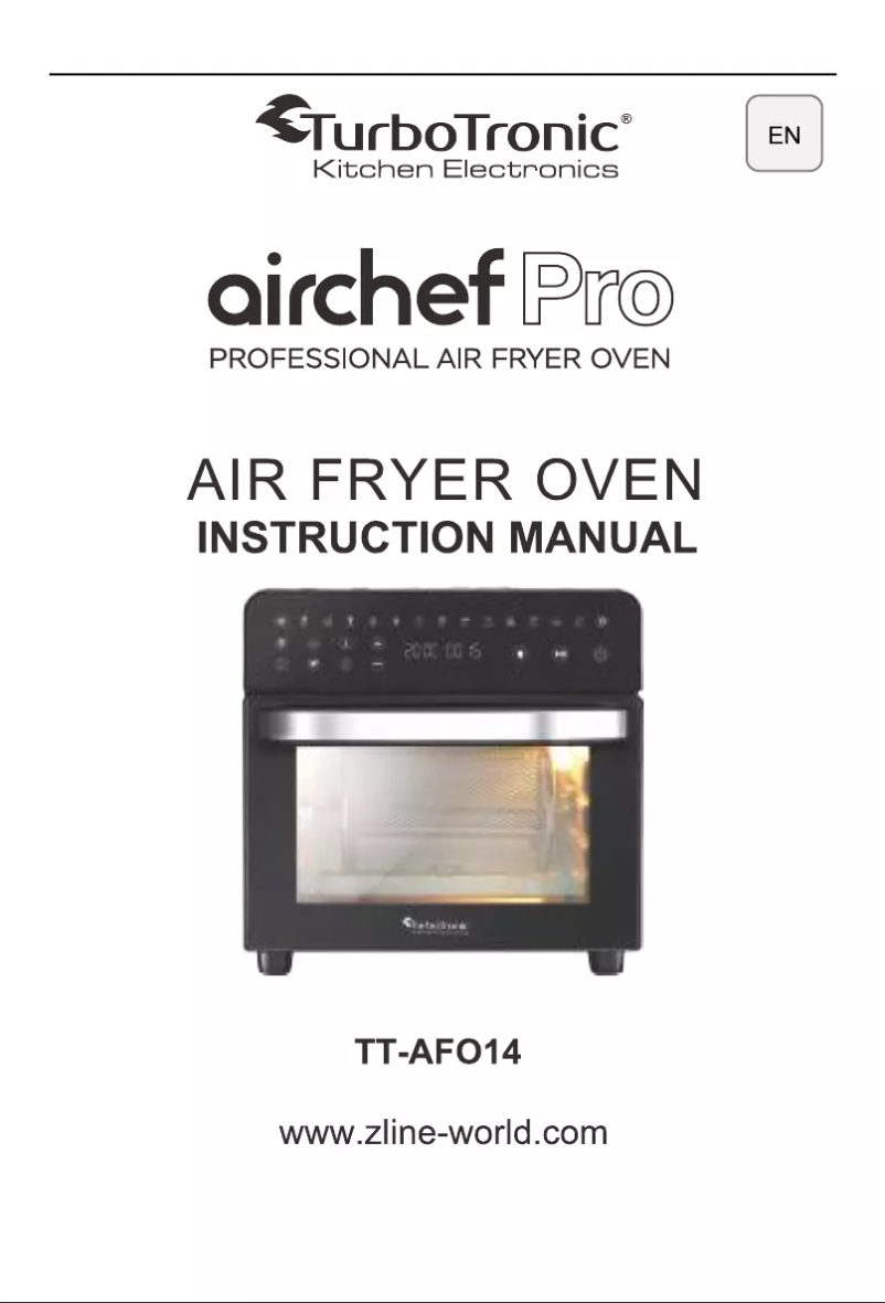 Page n°1 - Manuel utilisateur TurboTronic Airchef Pro TT-AFO14