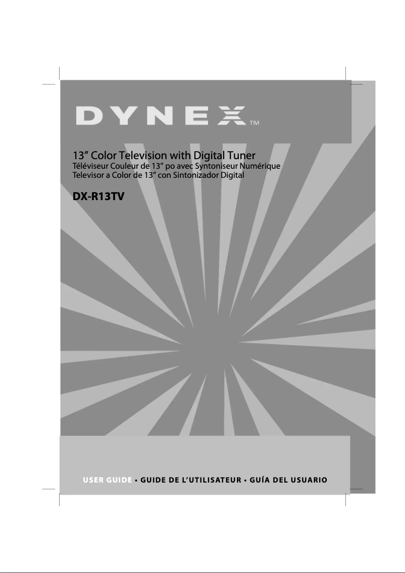 Page n°1 - Manuel utilisateur Dynex DX-R13TV