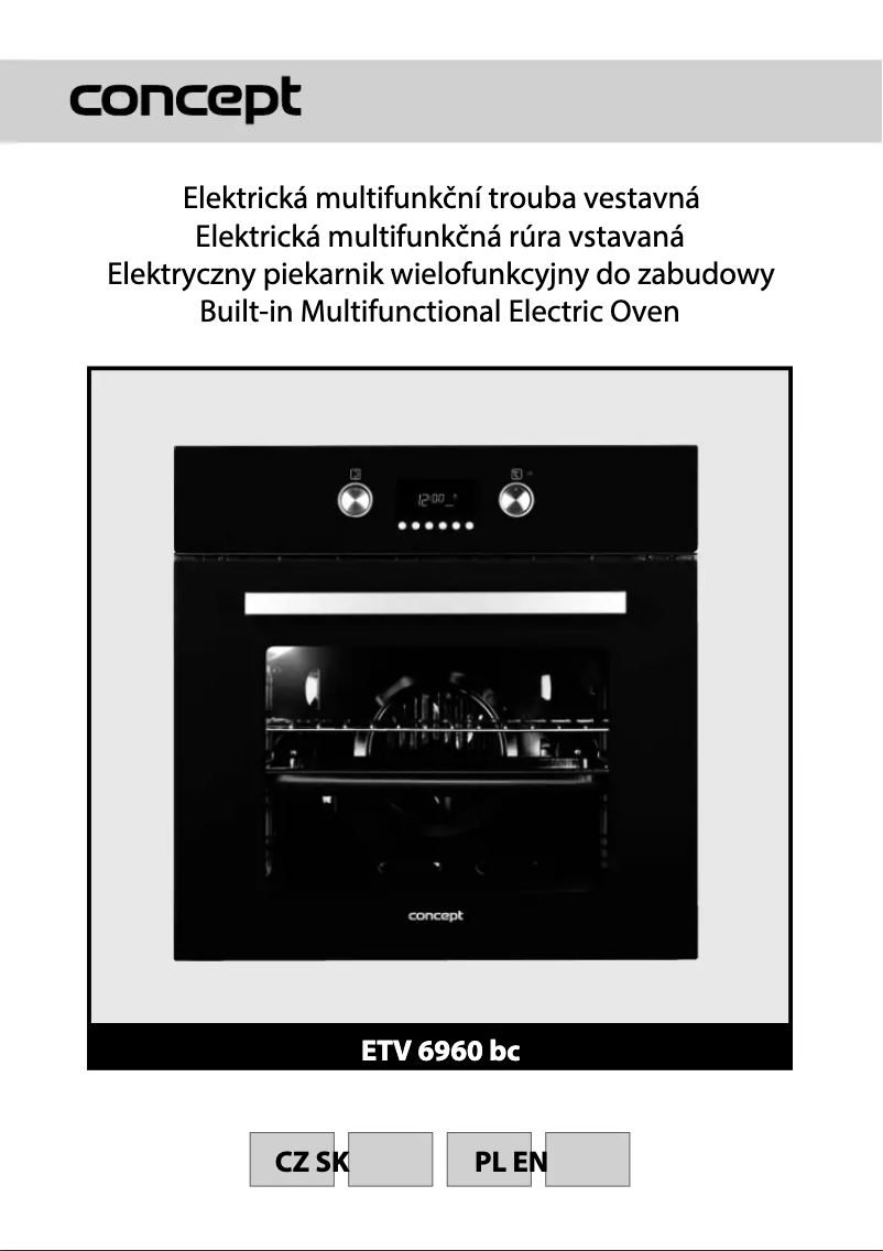 Page 1 de la notice Manuel utilisateur Concept ETV6960bc