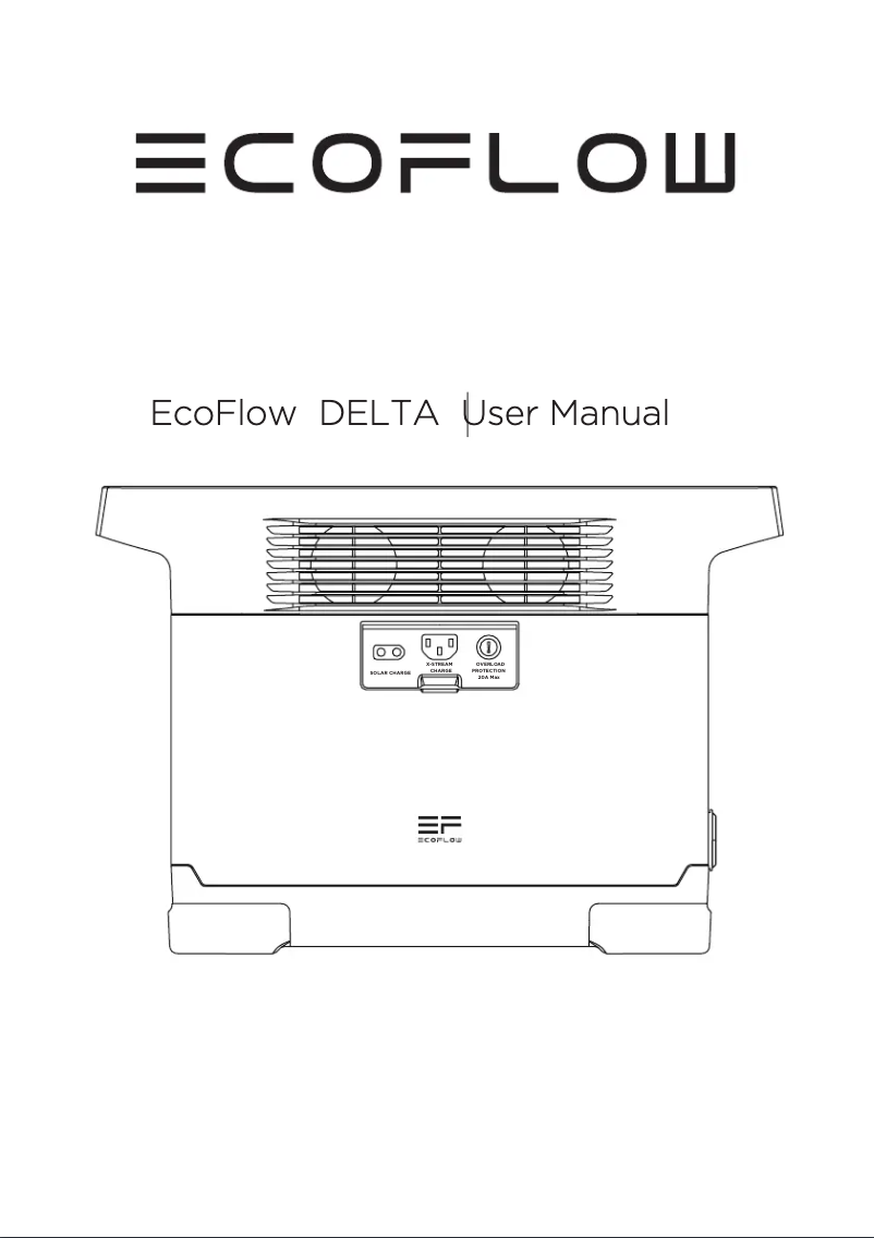 Page 1 de la notice Manuel utilisateur EcoFlow DELTA