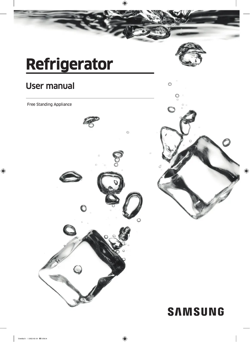 Page 1 de la notice Manuel utilisateur Samsung RF29A9675MT