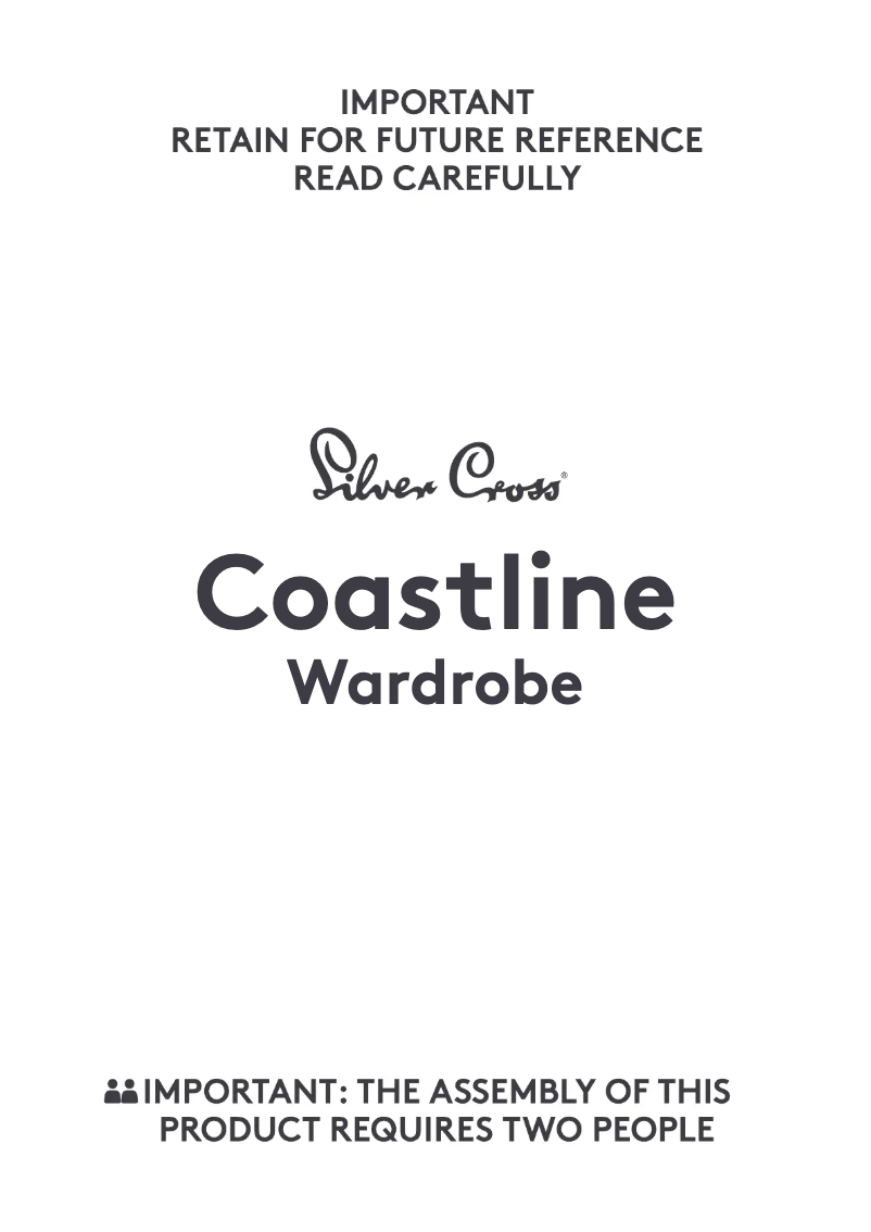 Página 1 del manual Manual de usuario Silver Cross Coastline Wardrobe