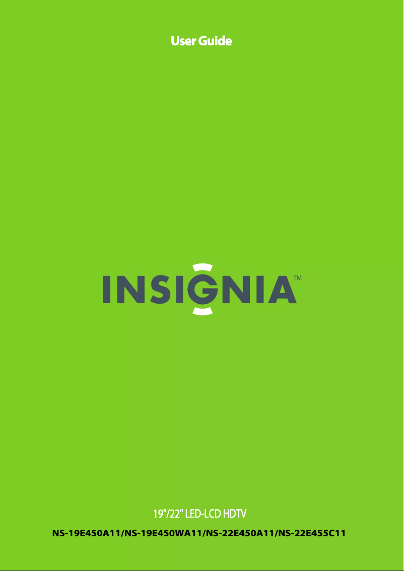 Page 1 de la notice Manuel utilisateur Insignia NS-22E455C11