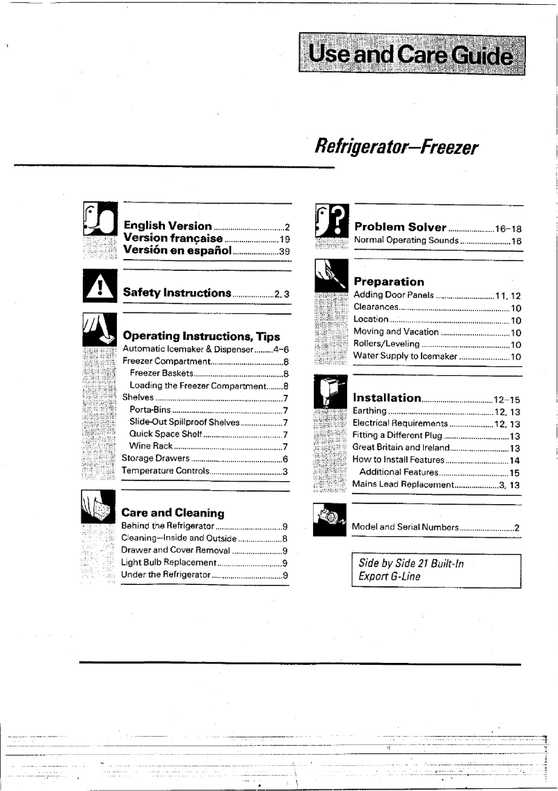 Page n°1 - Manuel utilisateur Smeg FA560