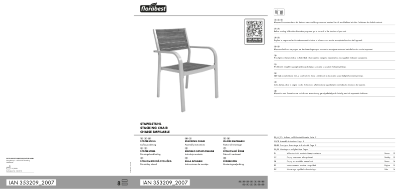 Page 1 de la notice Manuel utilisateur Florabest IAN 353209