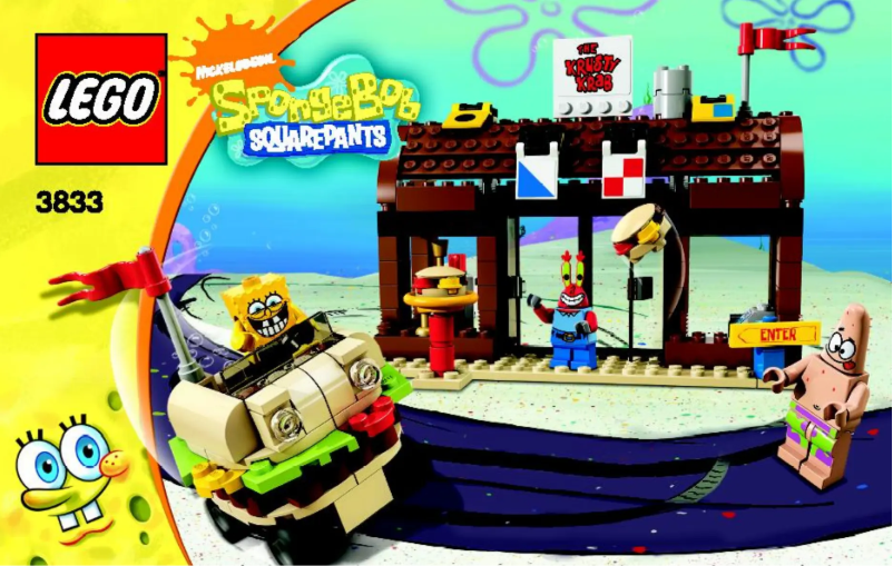 Page 1 de la notice Manuel utilisateur Lego SpongeBob 3833
