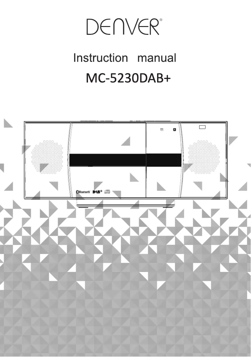 Imagen de la primera página del manual del dispositivo MC-5230DAB+
