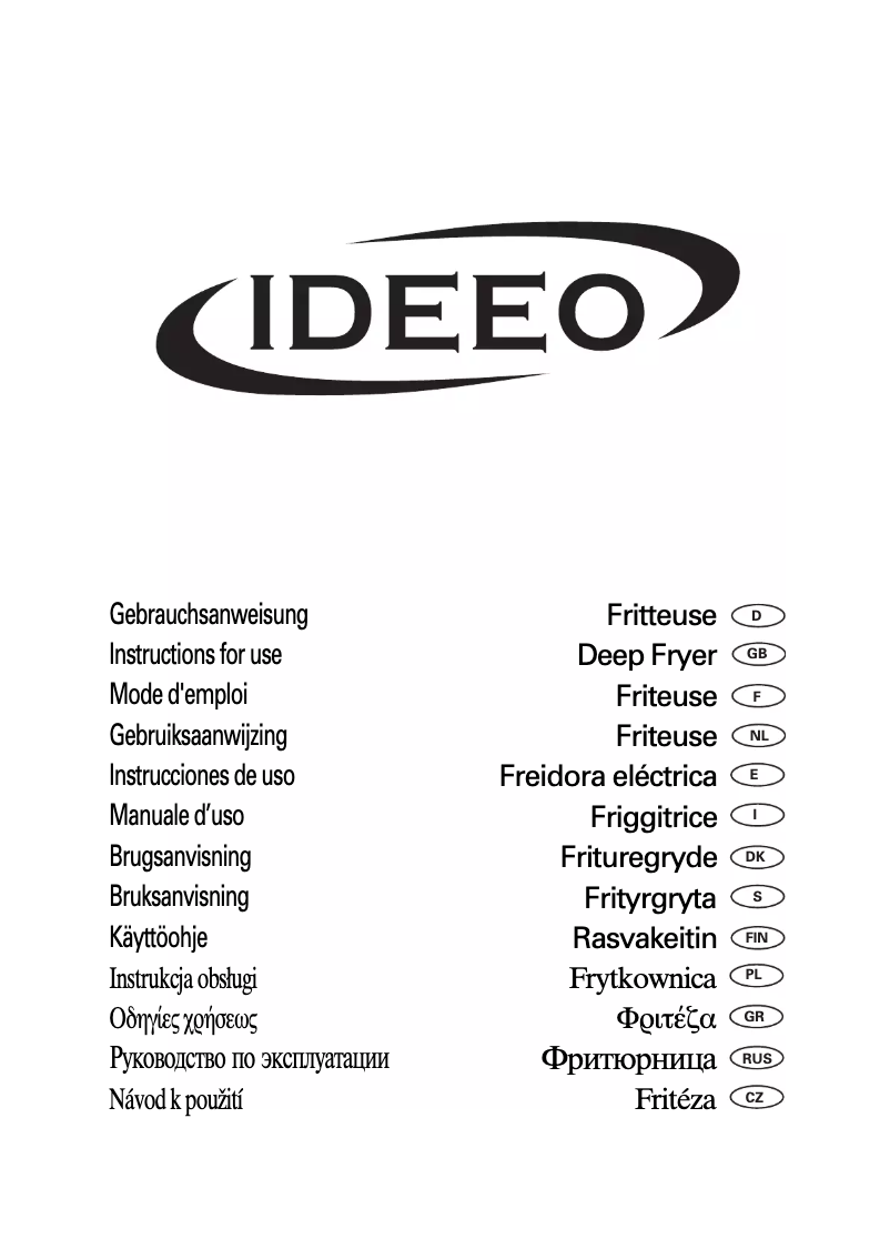 Page n°1 - Manuel utilisateur Ideeo FR 0941