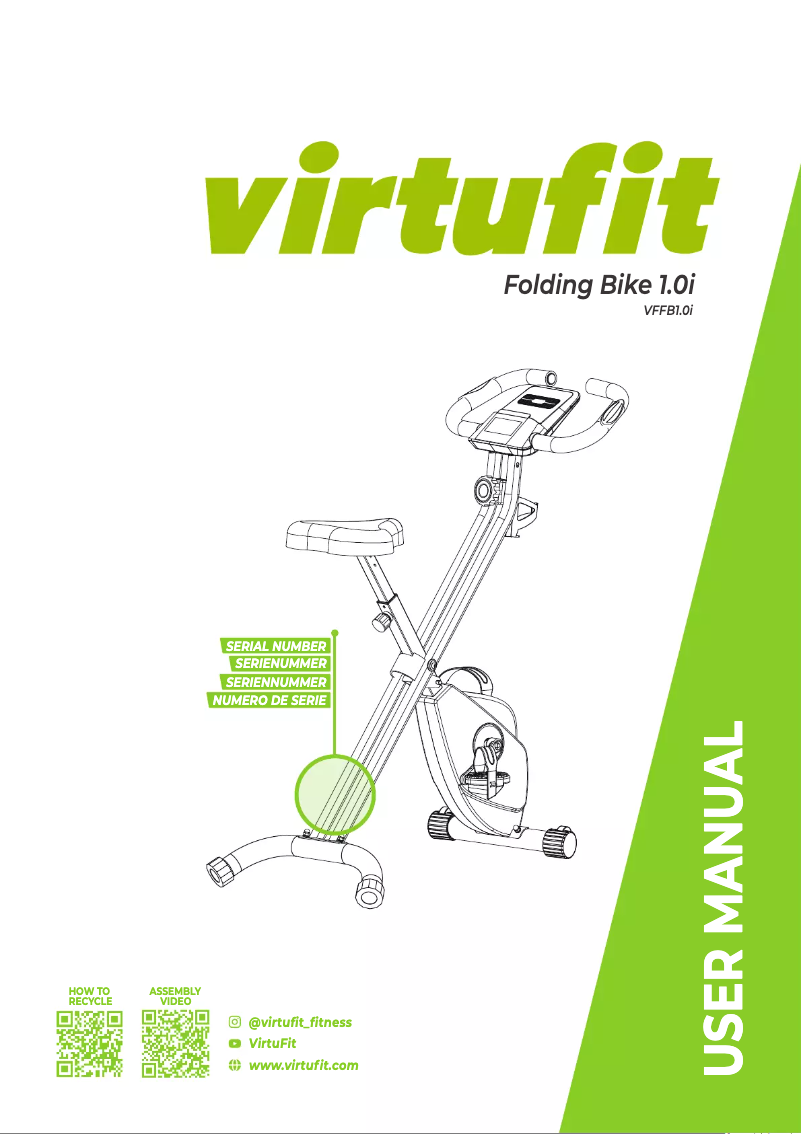 Página 1 del manual Manual de usuario VirtuFit Folding Bike 1.0i