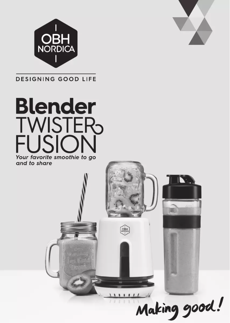 Image de la première page du manuel de l'appareil Twister Fusion