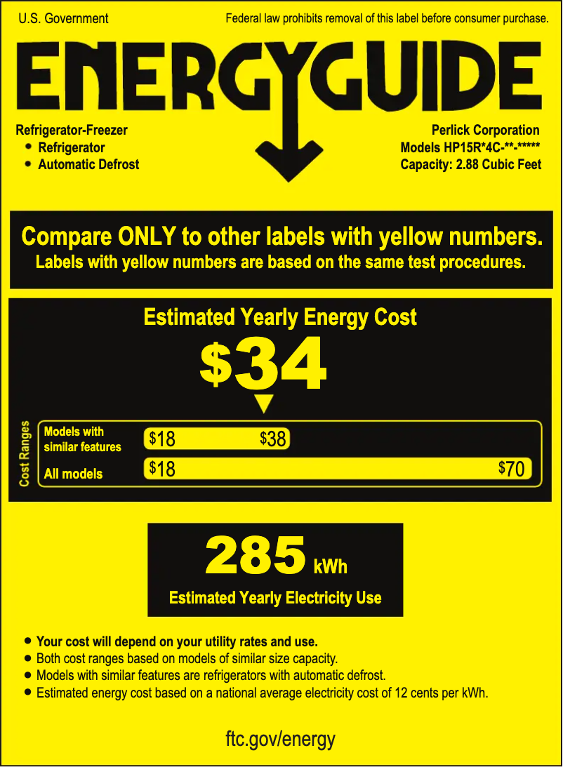 Page 1 de la notice Mode d'emploi Perlick HP15RO-4-1R