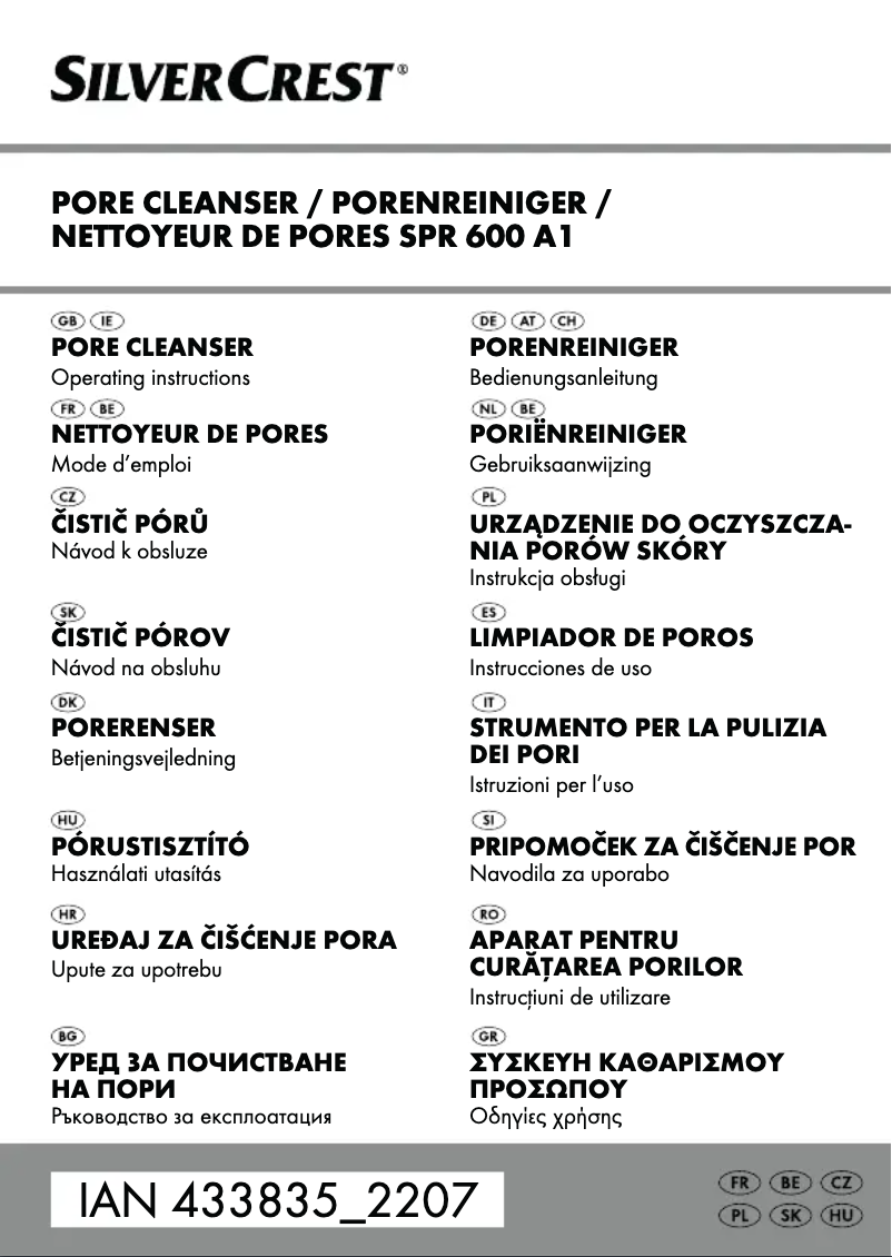 Page 1 de la notice Manuel utilisateur SilverCrest SPR 600 A1