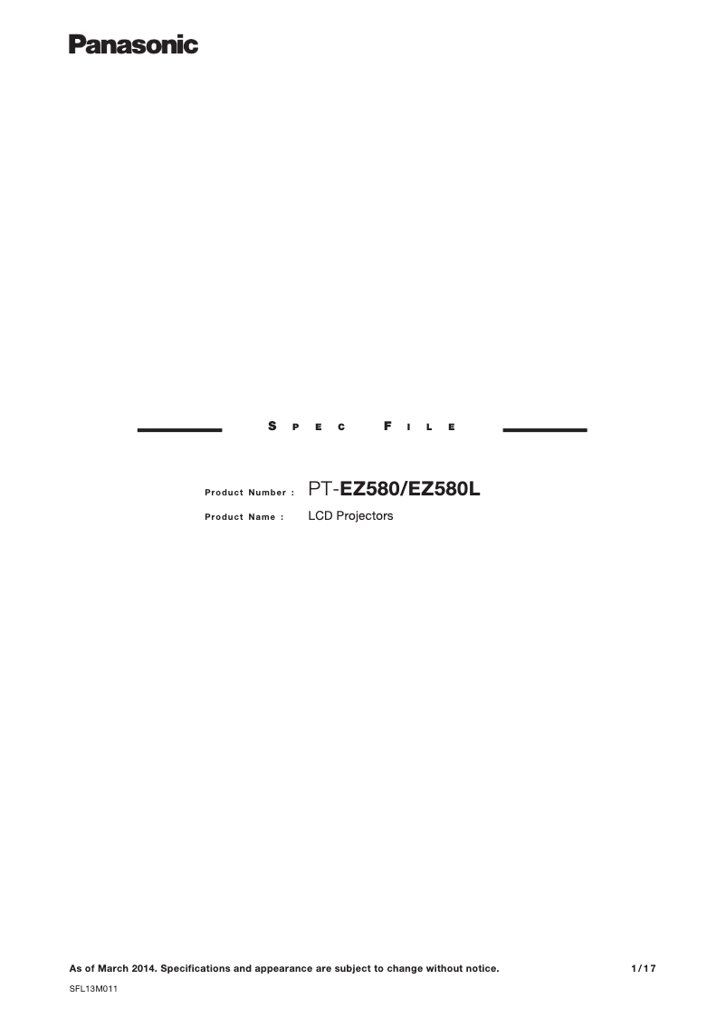 Image de la première page du manuel de l'appareil PT-EX510L