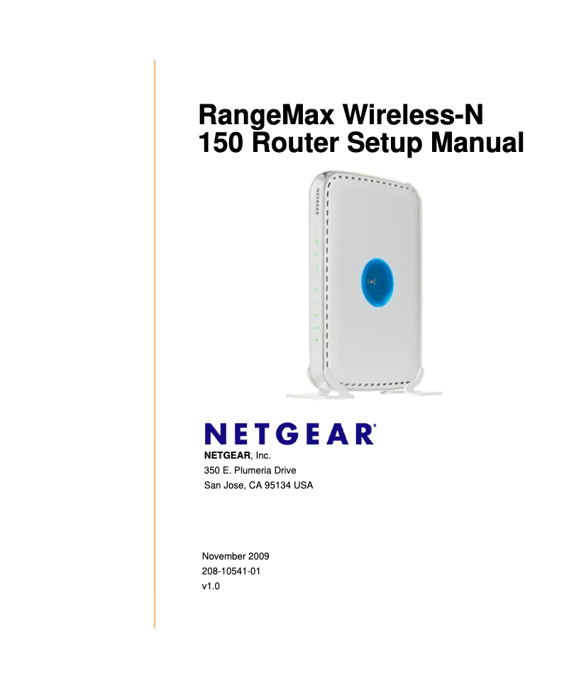 Image de la première page du manuel de l'appareil RangeMax Wireless-N 150