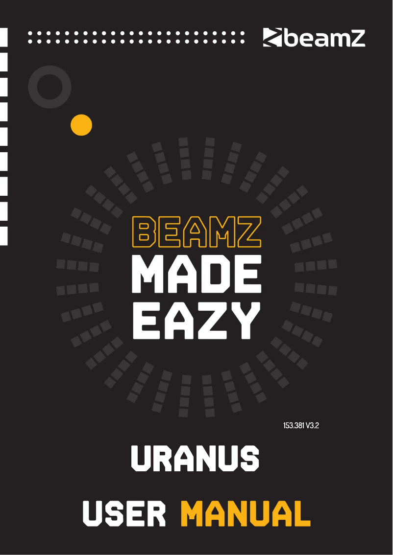 Page n°1 - Manuel utilisateur BeamZ Uranus