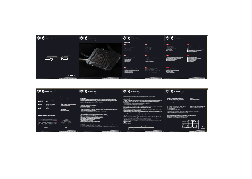 Page 1 de la notice Manuel utilisateur Cooler Master CM Storm SF-15