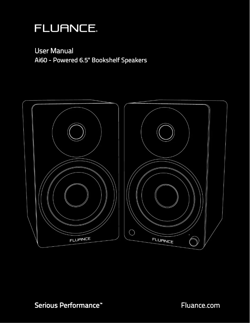 Página 1 del manual Manual de usuario Fluance AI60B