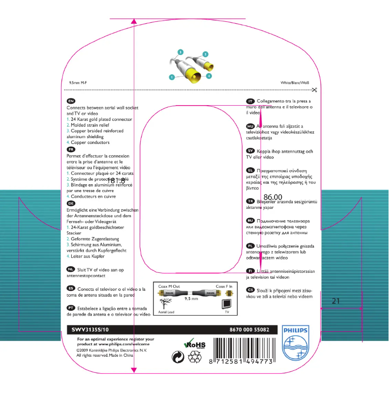 Page 1 de la notice Mode d'emploi Philips SWV3135S