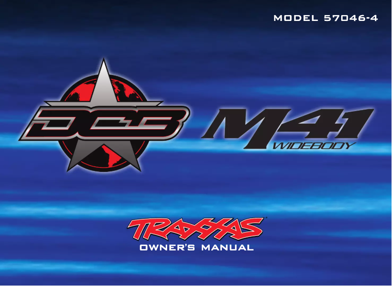 Page 1 de la notice Manuel utilisateur Traxxas DCB M41 Widebody