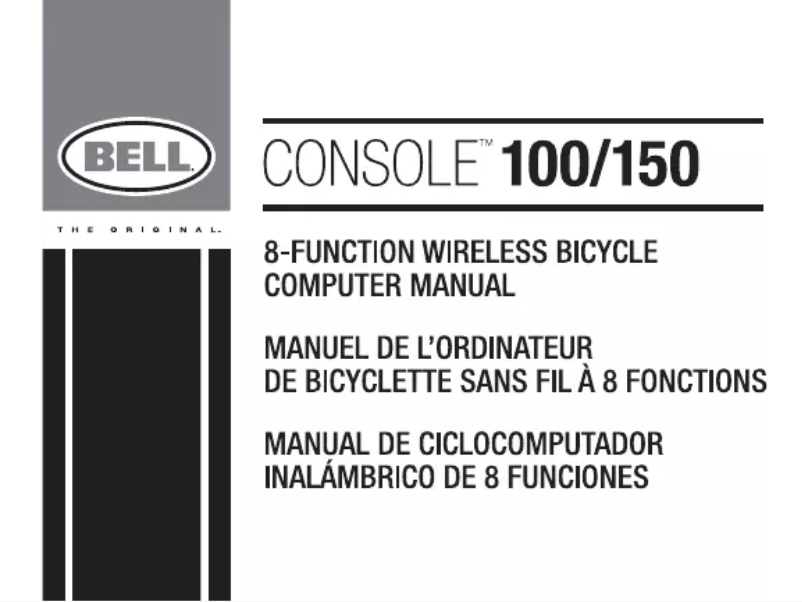 Page 1 de la notice Manuel utilisateur Bell Console 150
