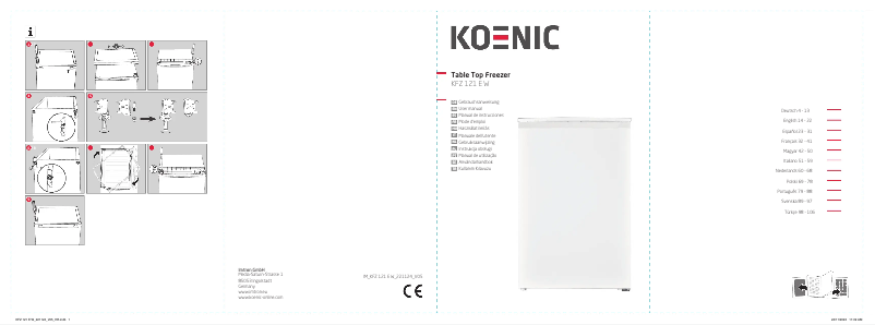 Page n°1 - Manuel utilisateur Koenic KFZ 121 E W