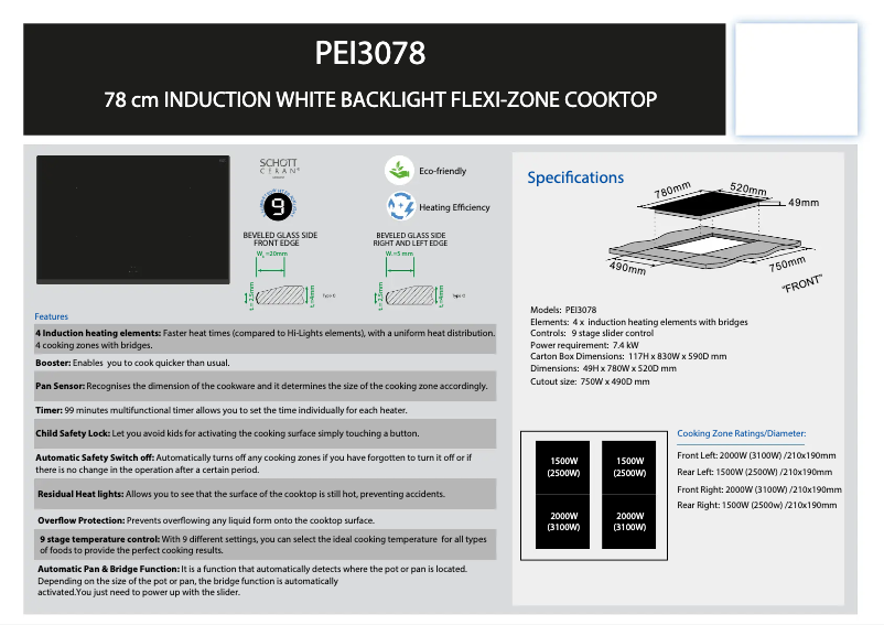 Imagen de la primera página del manual del dispositivo PEI 3078