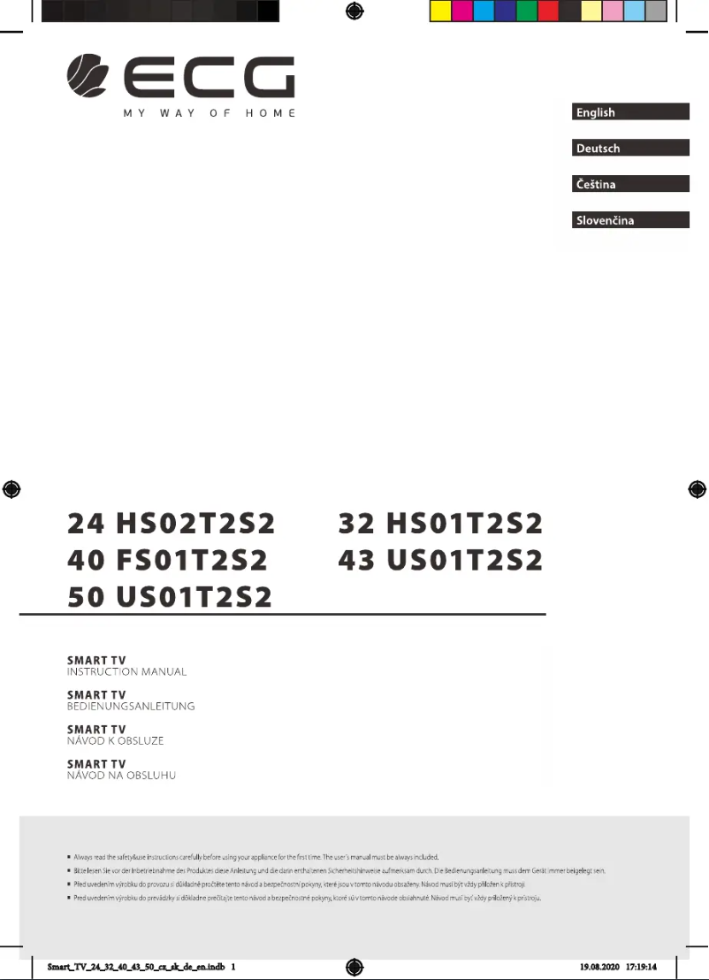 Page 1 de la notice Manuel utilisateur ECG 24 HS02T2S2