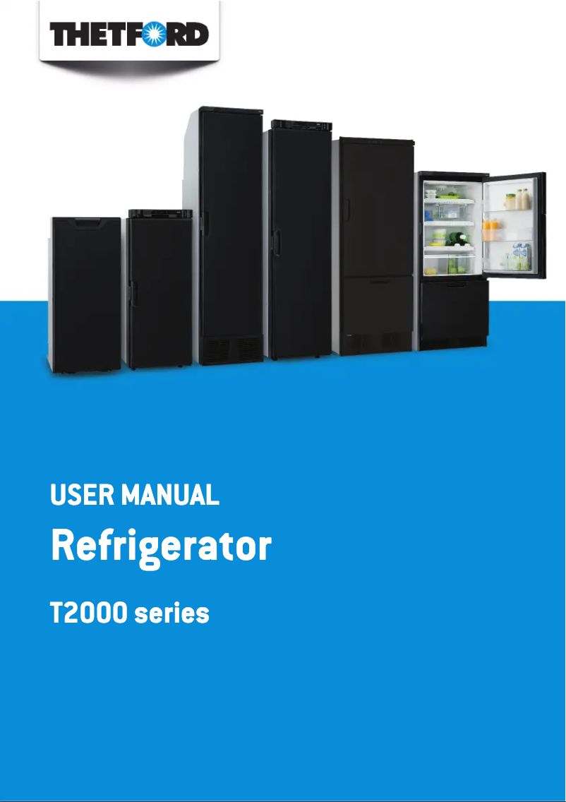 Page 1 de la notice Manuel utilisateur Thetford T2000