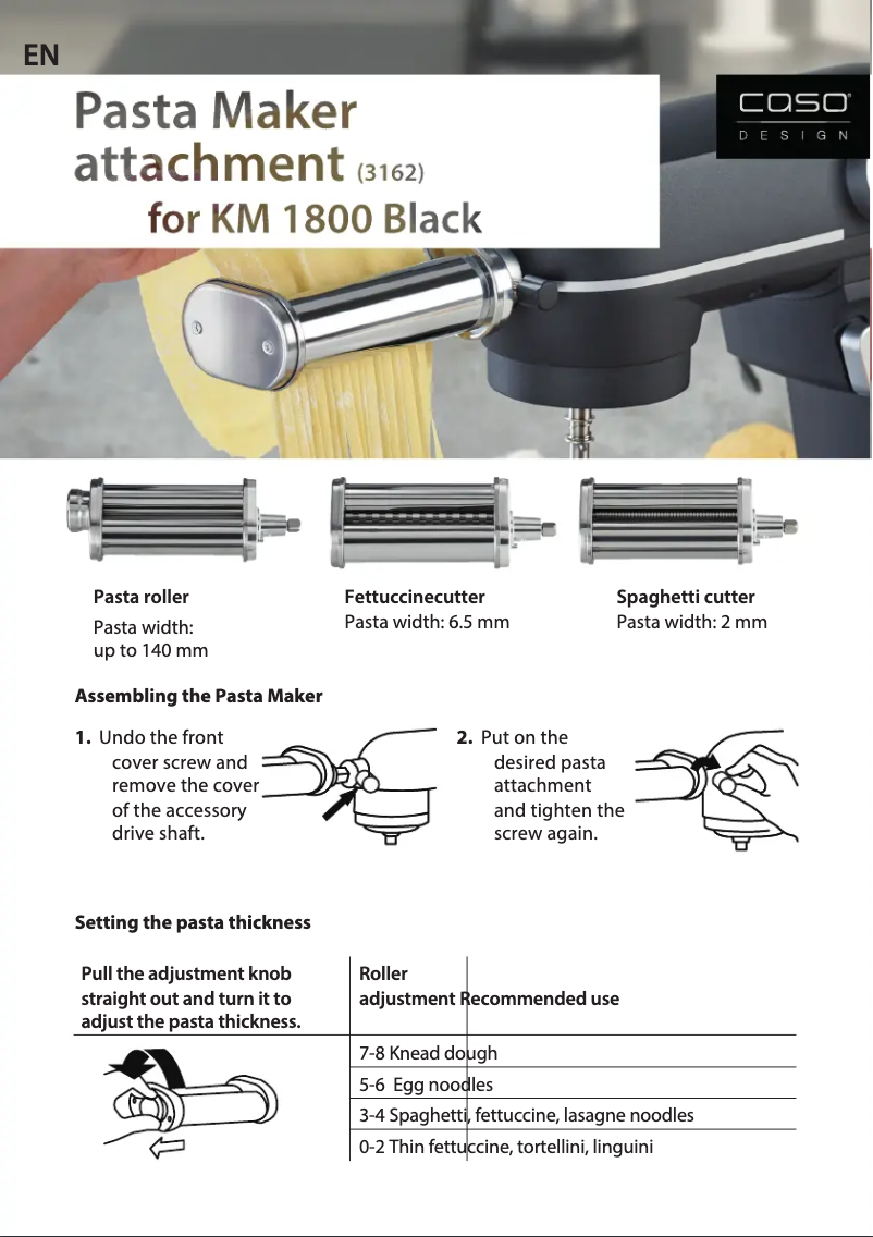 Page n°1 - Manuel utilisateur Caso 3162
