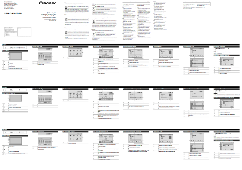 Image de la première page du manuel de l'appareil SPH-DA160DAB