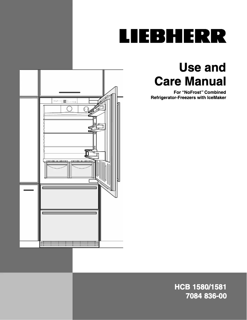 Page n°1 - Manuel utilisateur Liebherr HCB 580