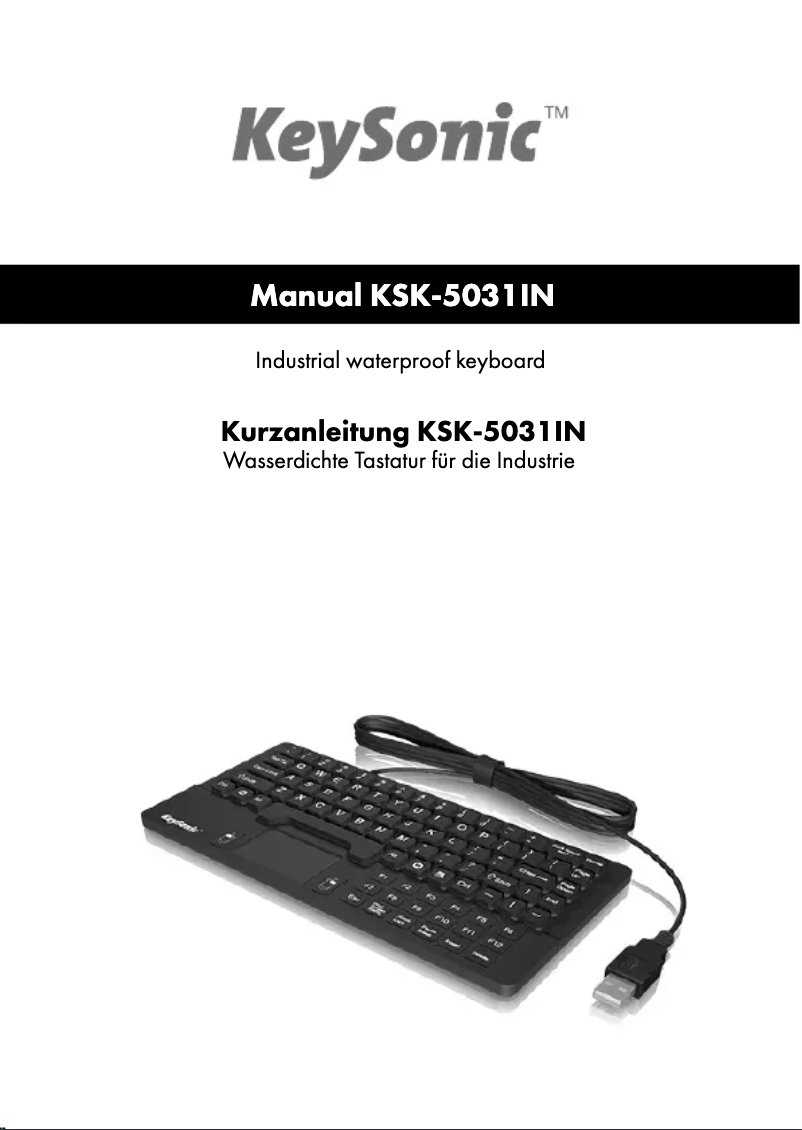 Page n°1 - Manuel utilisateur KeySonic KSK-5031IN