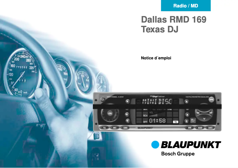 Page 1 de la notice Manuel utilisateur Blaupunkt Texas DJ