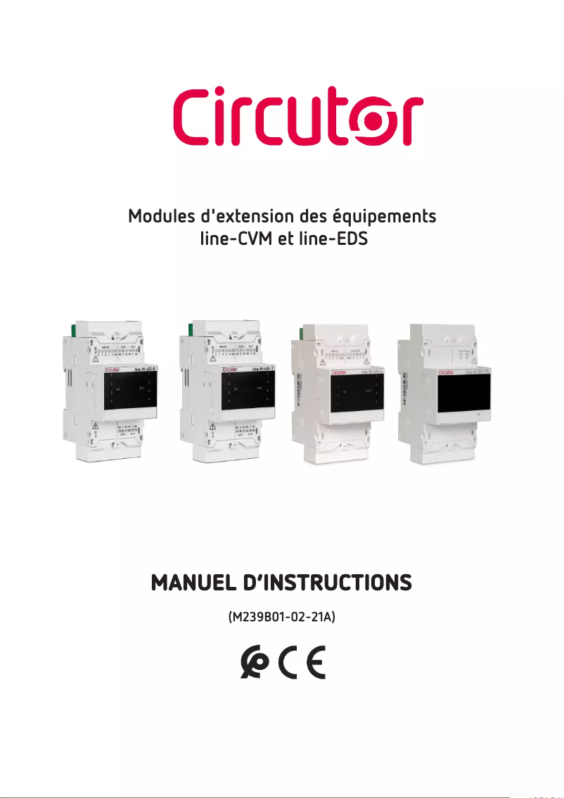 Page 1 de la notice Manuel utilisateur CIRCUTOR Line-M-4IO-RV