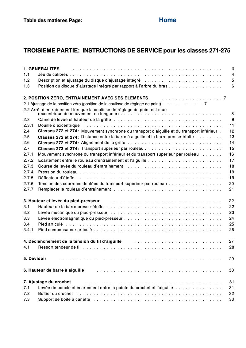 Page n°1 - Manuel utilisateur Dürkopp Adler 272