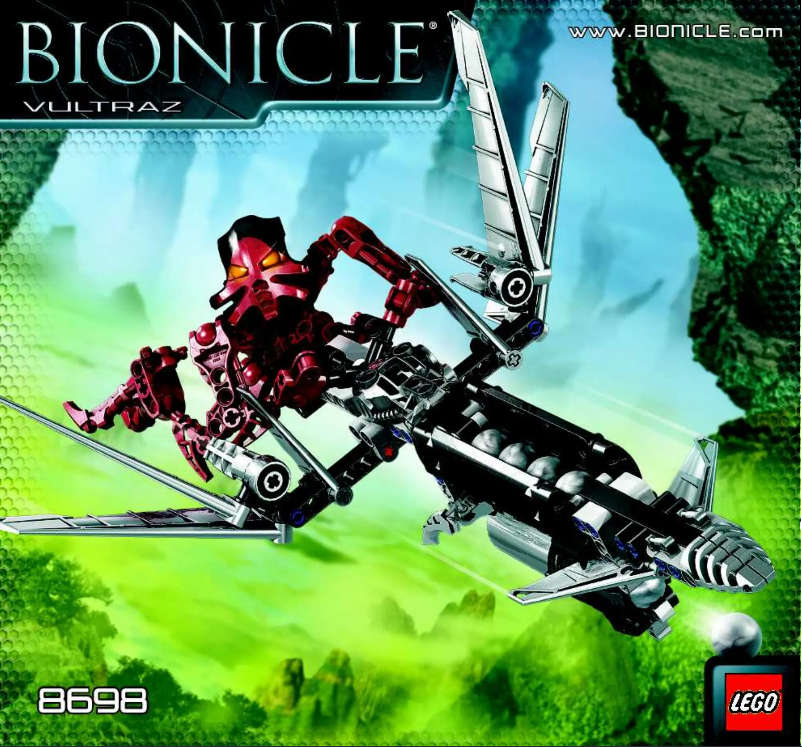 Image de la première page du manuel de l'appareil Bionicle 8698