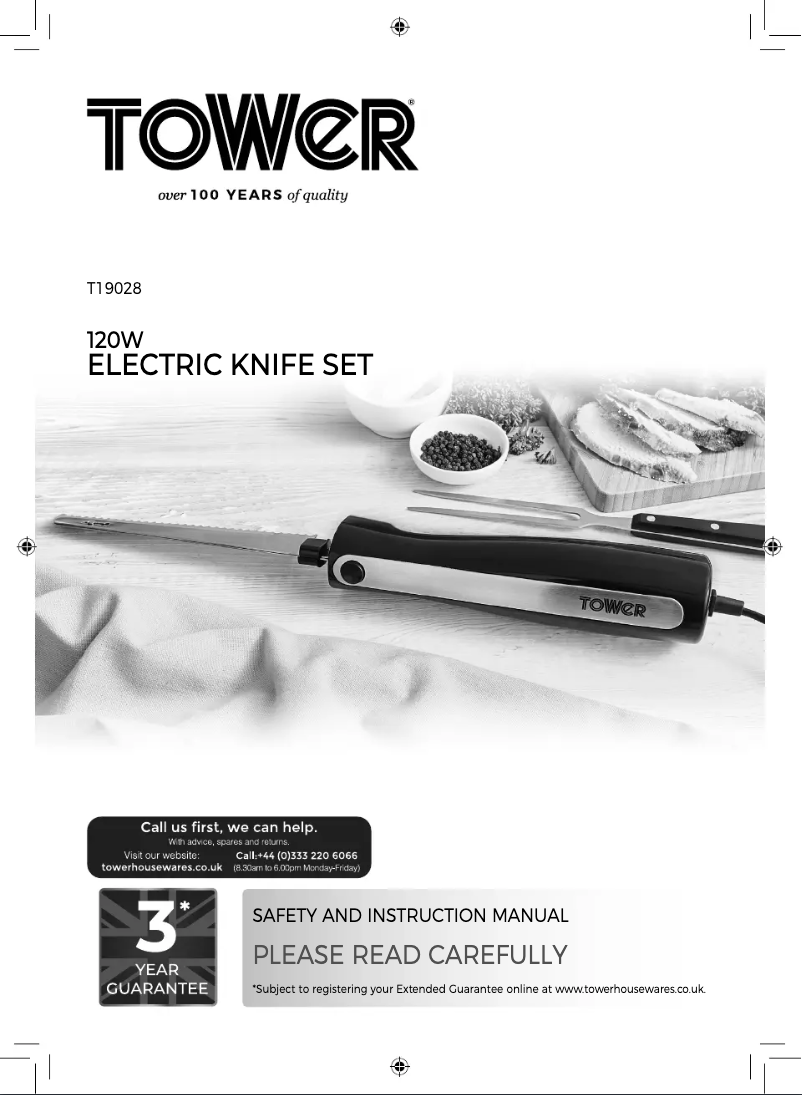 Page n°1 - Manuel utilisateur Tower T19028