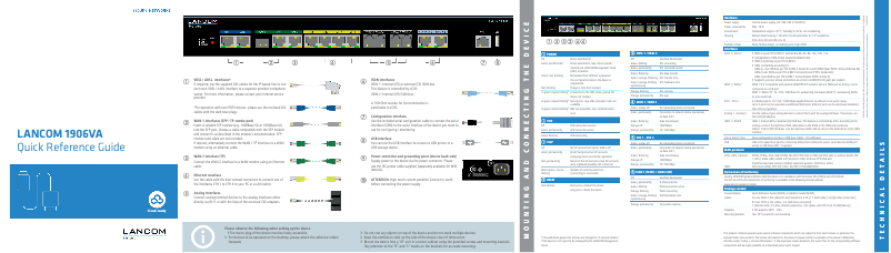 Page n°1 - Manuel utilisateur Lancom 1906VA