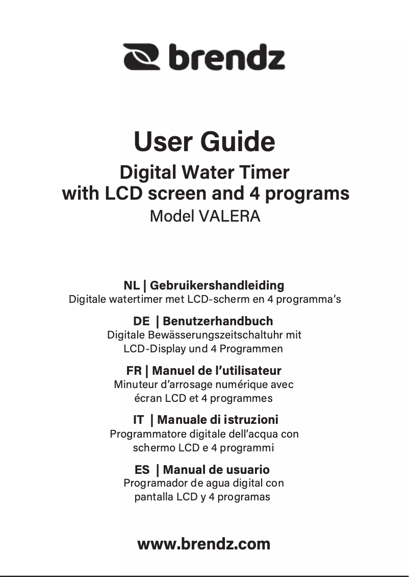Página 1 del manual Manual de usuario Brendz Valera