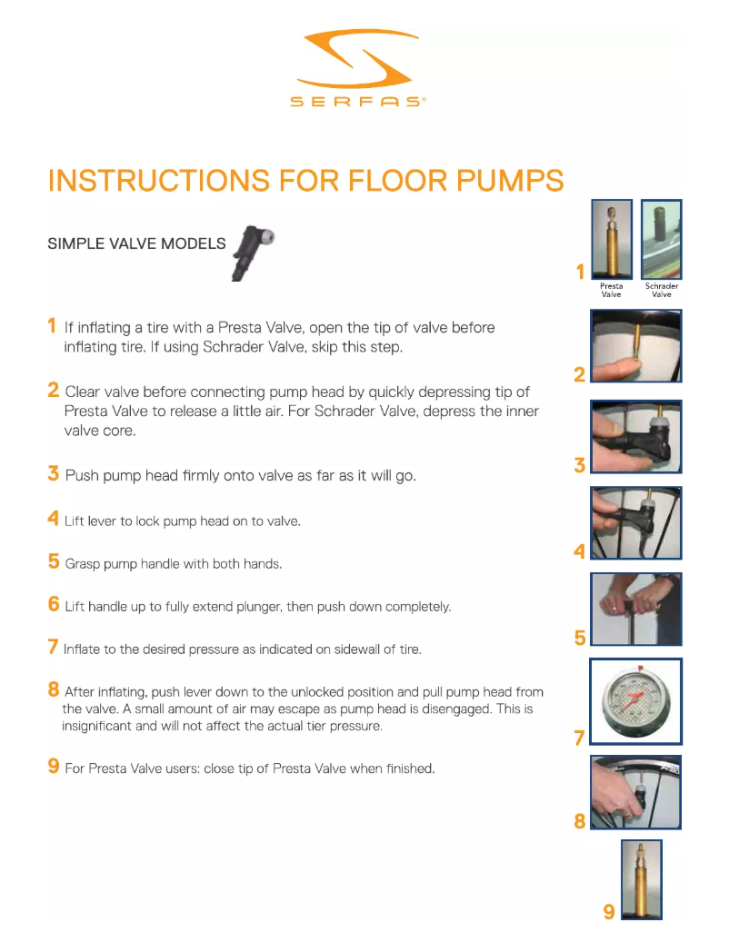 Page 1 de la notice Manuel utilisateur Serfas FP-35