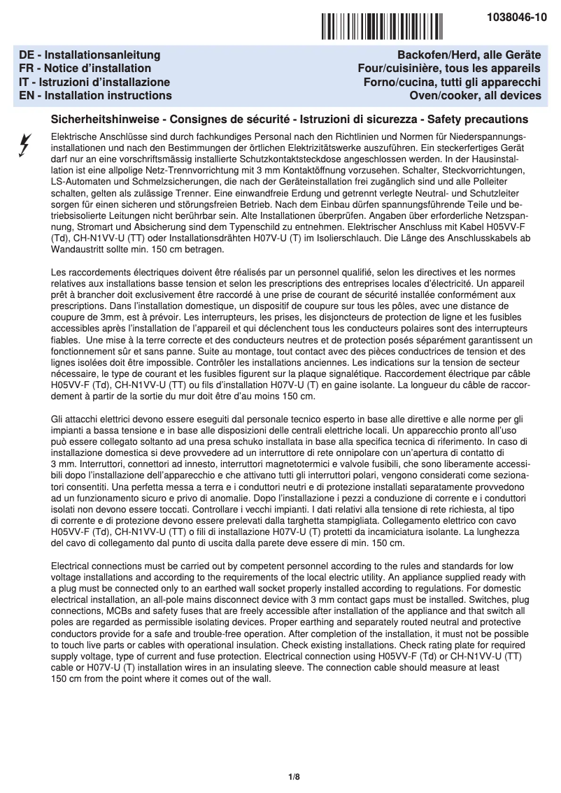 Image de la première page du manuel de l'appareil Combair V200